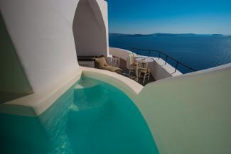 Deluxe Suite with Outdoor Plunge Pool and Caldera View- Sifnos