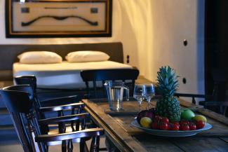 Deluxe Suite with Indoor Plunge Pool and Caldera View