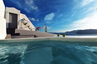 Superior Suite with Outdoor Plunge Pool and Caldera View 